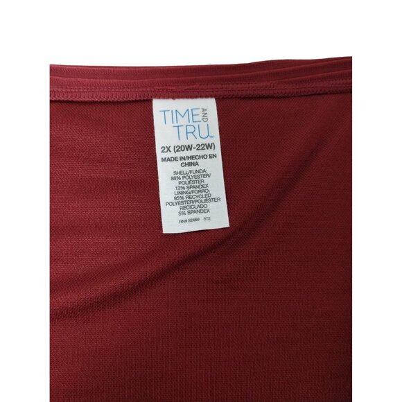 Time and Tru Misses 2XL Maroon Supreme U Trim Bikini Bottoms - Picture 5 of 7